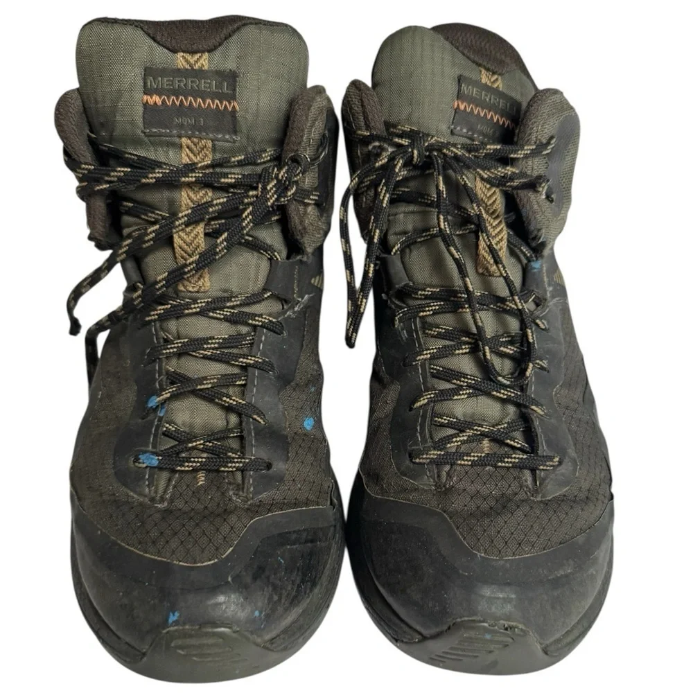 Merrell MQM 3 Mid Gore-Tex J135577 Men’s Olive Black Waterproof Hiking Boots